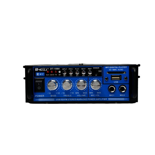 Audio Amplifier with Remote Control 15 cm, AV receiver, USB