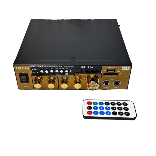 Audio Amplifier with Remote Control 19 cm, AV receiver, USB