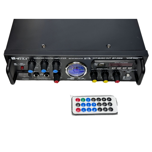 Amplificatore Audio con Telecomando 15 cm, Ricevitore AV, porta