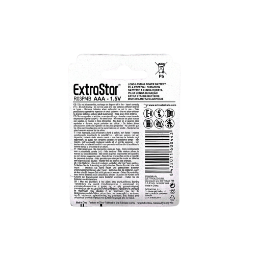 Extrastar AAA - Carbon Battery "Special Duration"