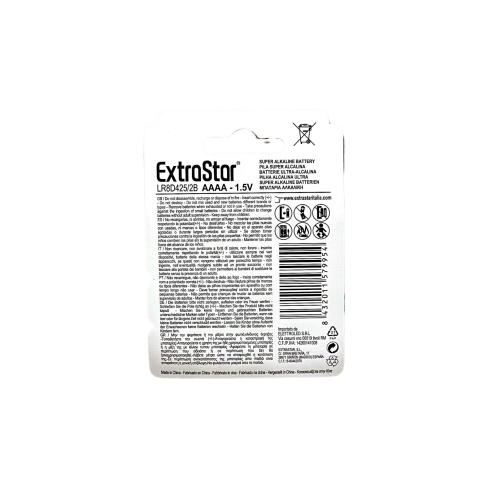 Extrastar AAAA - Batteria Alcalina "Alkaline"