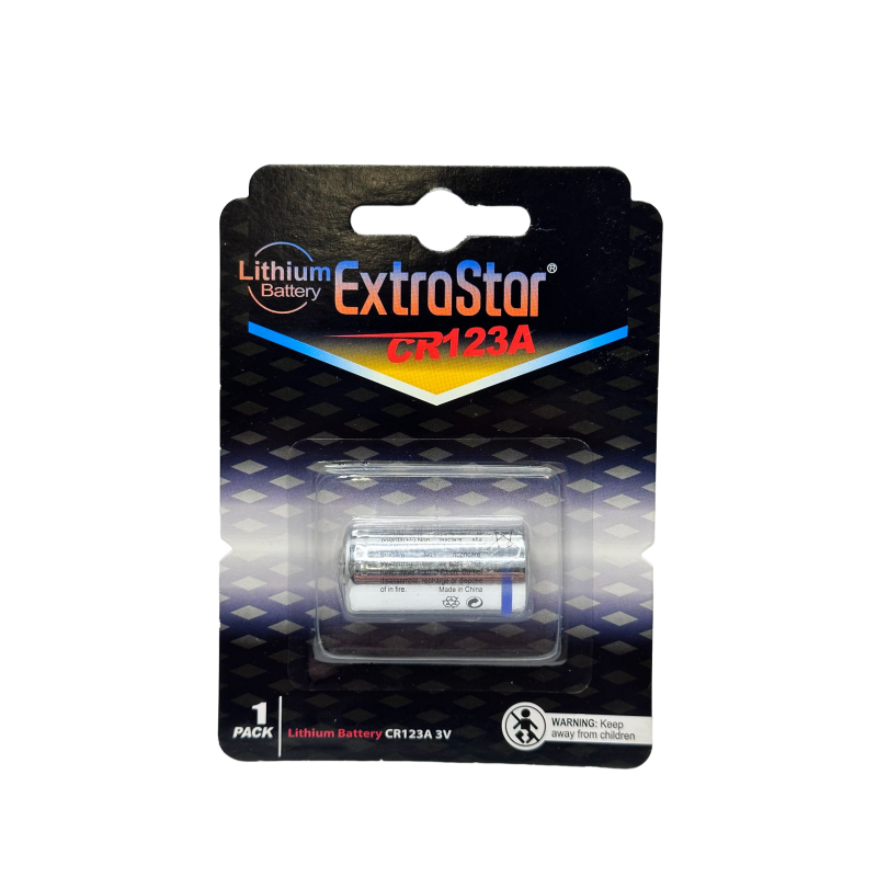 Extrastar CR123A 1500mAh - Batteria Litio "Lithium Battery"