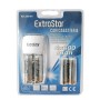 Extrastar Carica Batteria AA- AAA- 9V con 4 batteria 600 mAh