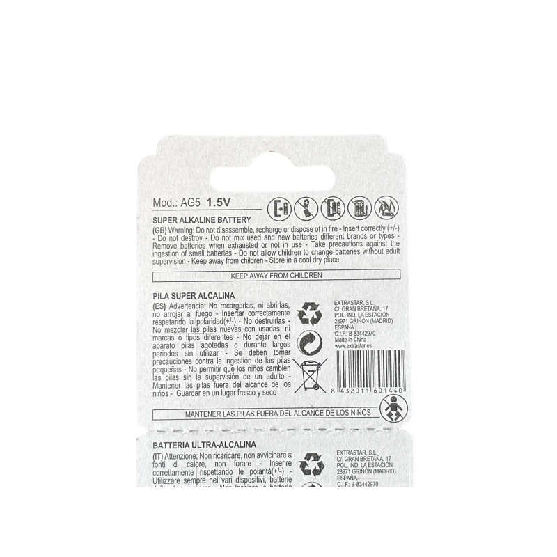 Extrastar AG 5 - Alkaline Battery