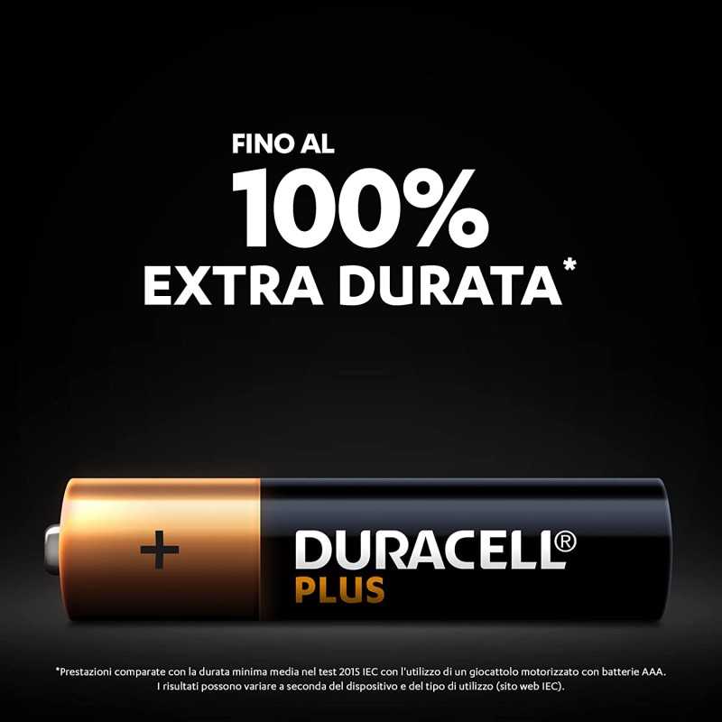 Duracell AAA - Batteria 100% "Plus"