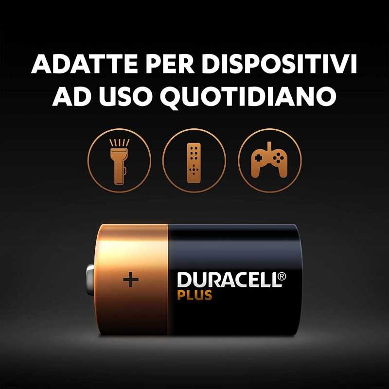 Duracell D - Battery 100% "Plus"