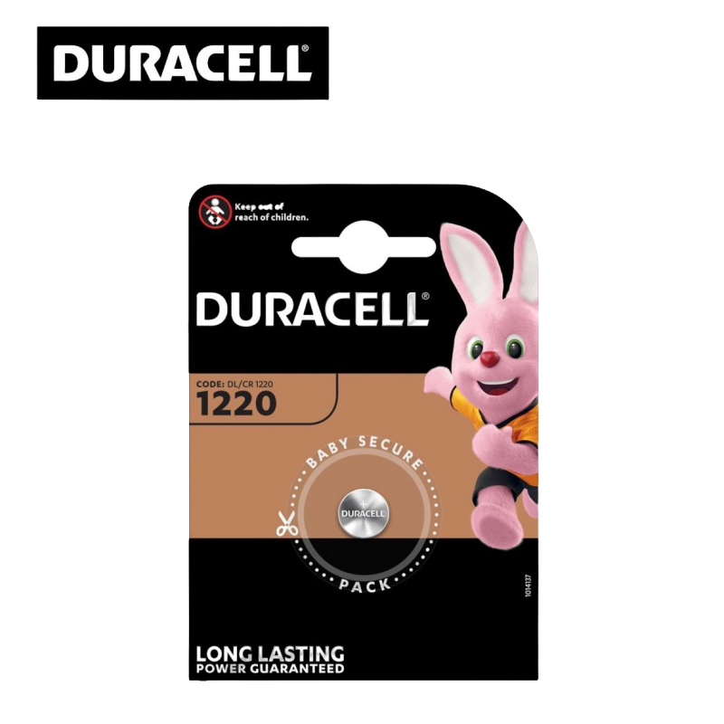 Duracell CR 1220 - Batteria a bottone "Long Lasting"