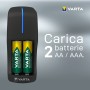 VARTA "Mini Charger" - Carica Batteria 2 AA/AAA simultanea