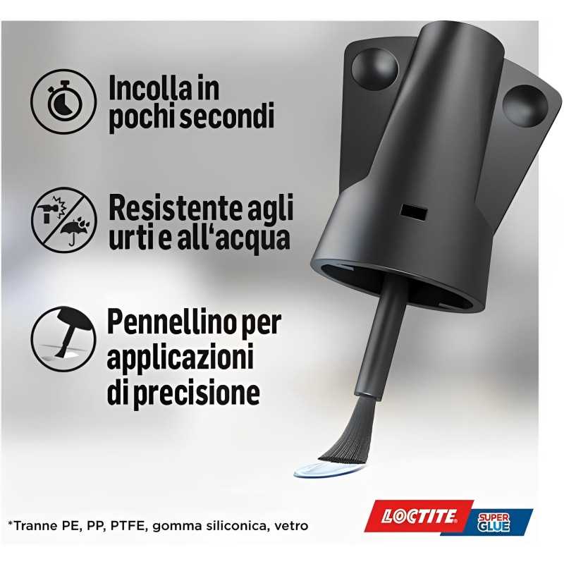 Loctite Super Attak Original, Colla Liquida Trasparente con