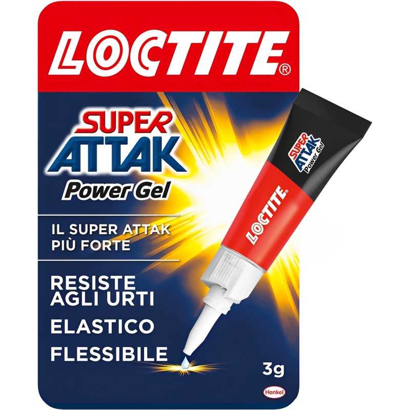 Loctite Super Attak Original, Colla Gel Trasparente da 3g