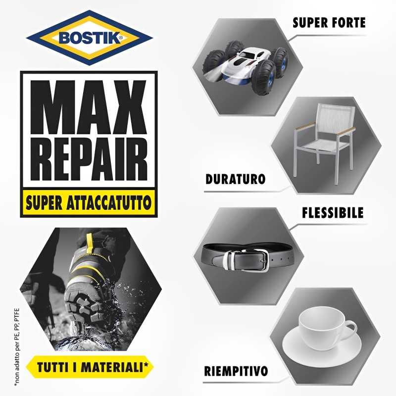 Bostik, Colla trasparente MAX REPAIR super attaccatutto