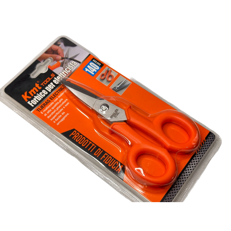 Electrician's Scissors 140mm Orange, Strip wires and micro