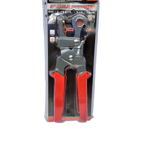 Steel Die Drilling Clamp with ergonomic handle, for Leather