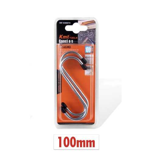 S-shaped hooks, 10cm Multipurpose Stainless Steel Rubberized