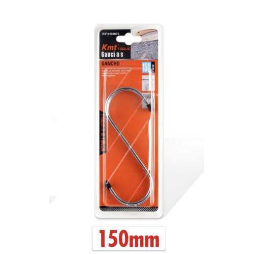 Ganci a S, da 15cm Testa Gommata in Acciaio inox Multiuso