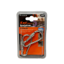2 Carabiner with Screw Safety Closure in Steel 60mm