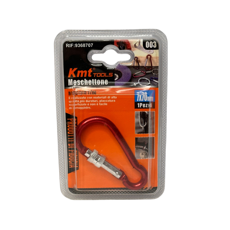 Carabiner with Screw Safety Closure in 70mm Steel