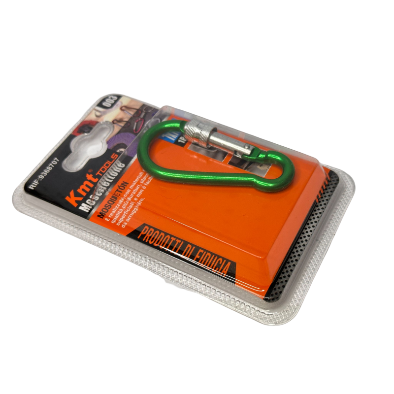 Moschettone con Vite chiusura di Sicurezza in Acciaio 70mm