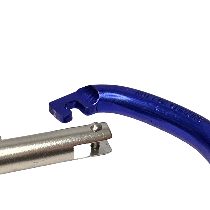 Moschettone Molla a scatto grande in Acciaio con gomma