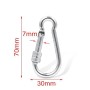 Carabiner with Screw Safety Closure in 70mm Steel