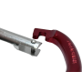 Carabiner Large snap spring in Steel with non-slip rubber
