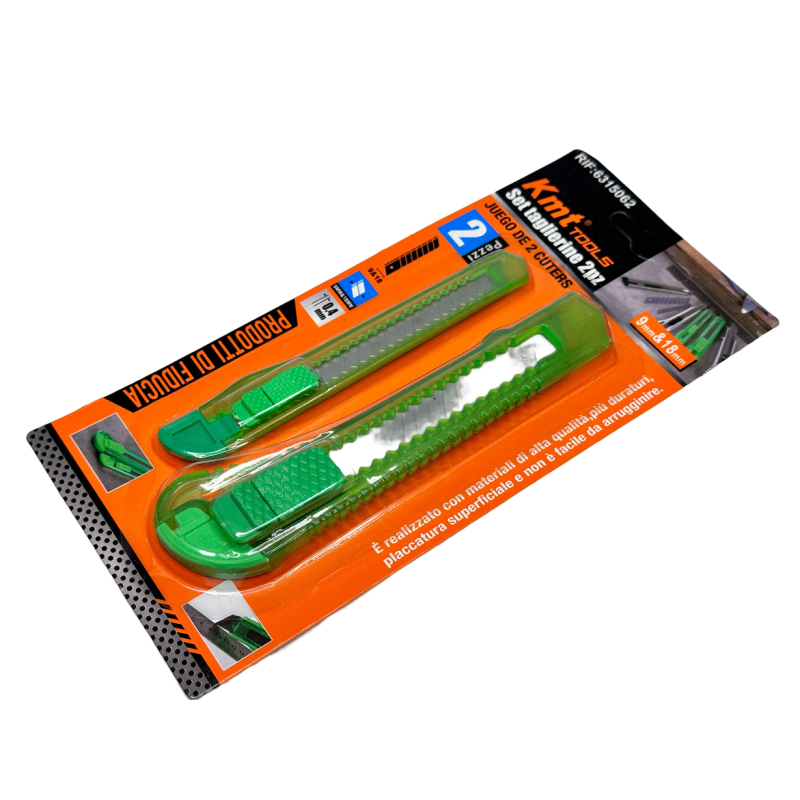 2 Taglierini 9mm & 18mm, di Precisione con guscio in Plastica