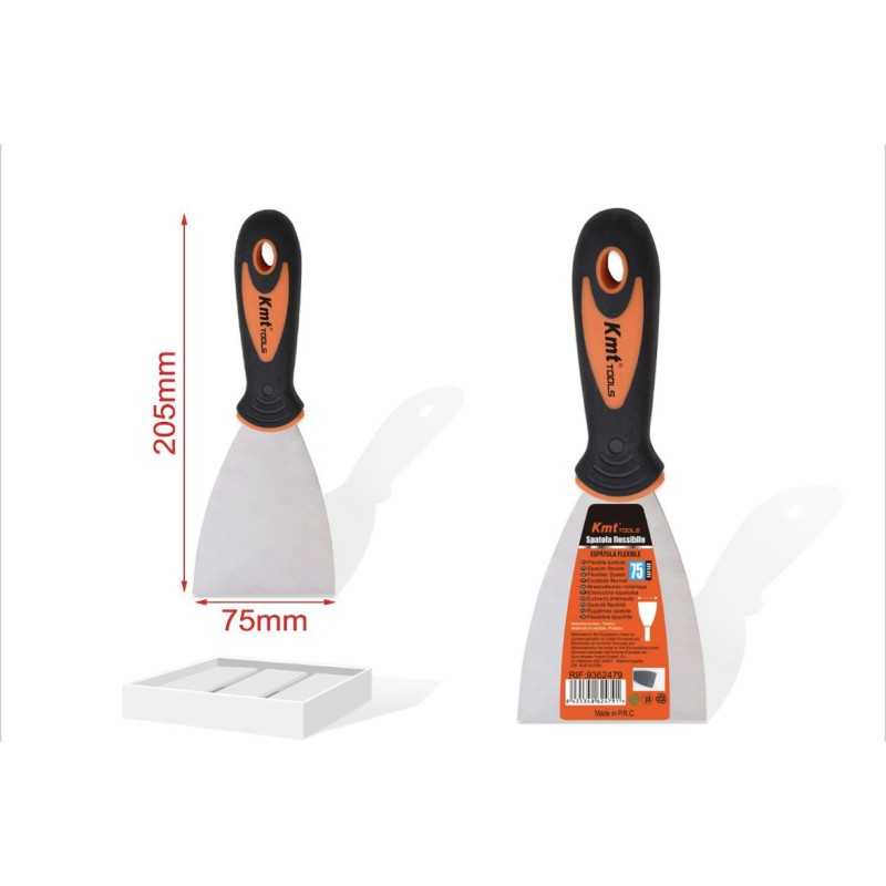 75mm spatula for stainless steel putty, with plastic handle