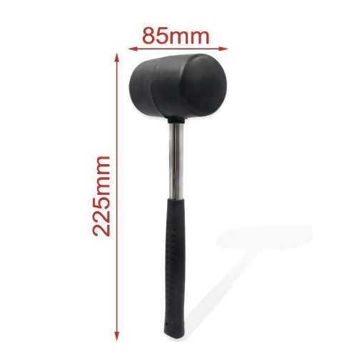 300g Hammer, Rubberized Plastic Head, Steel Shaft