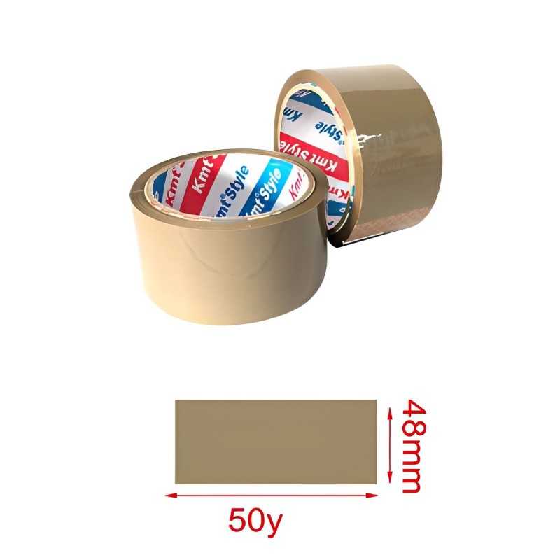 50M Adhesive Tape - Brown Suitable for Warehouse or Home Use