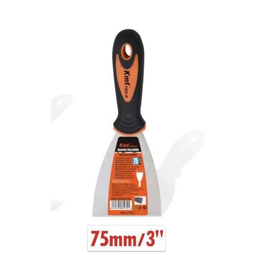 75mm spatula for stainless steel putty, with plastic handle