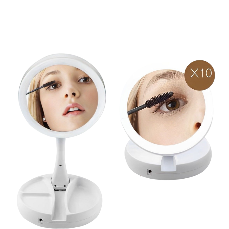 Makeup Mirror - Make-up Mirror with Light 1x & 10x
