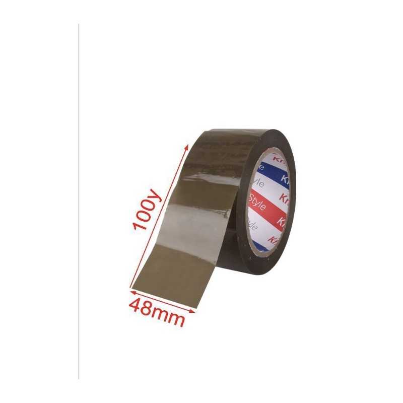 100M Adhesive Tape - Brown for Stock or Home Use