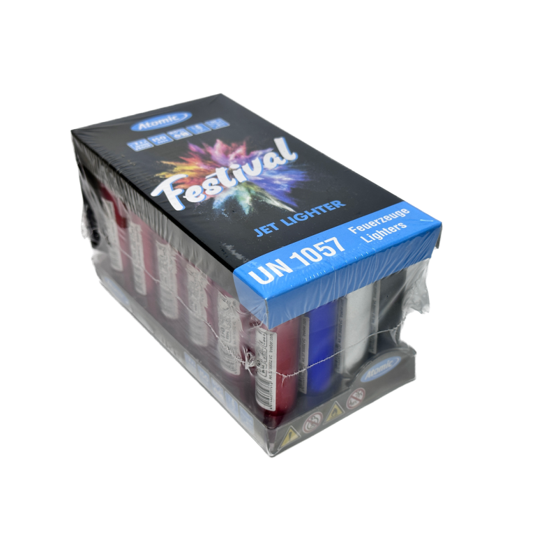 ATOMIC Festival Metalic 24pz - Accendini Large a rotellina