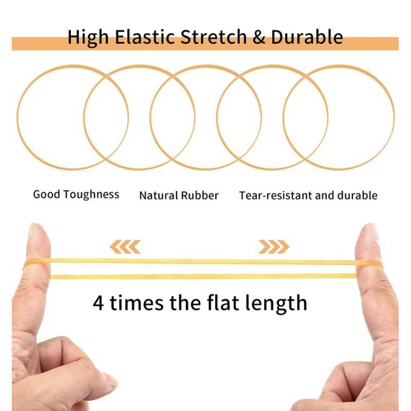 Elastici in Gomma 80mm - Elastico Arancione
