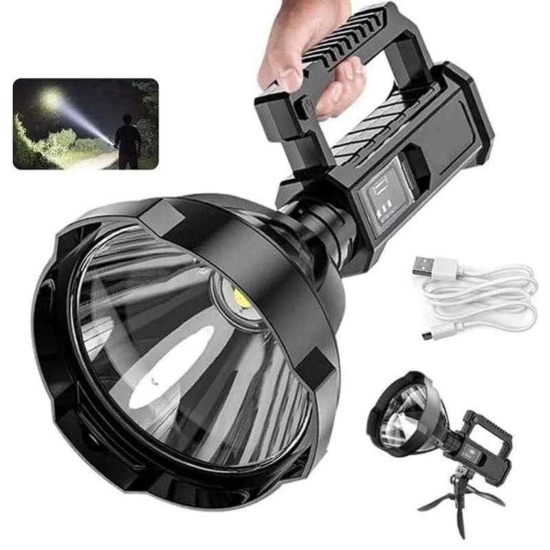 Torcia Led Professionale Potente con Manico e Treppiede