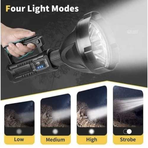 Torcia Led Professionale Potente con Manico e Treppiede