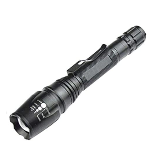 Professional LED Flashlight - Rechargeable Flashlight with Zoom