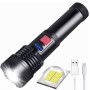 P90 Professional LED Flashlight - Rechargeable Torch Suitable