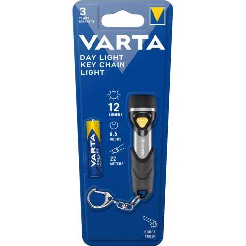 VARTA Torcia con Gancio Porta Chiavi a Batterie AAA - Torcia