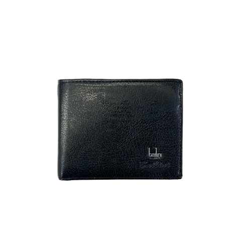 BAILIN Men's Leather Wallet "010" - Solid Color Wallet 12 cm