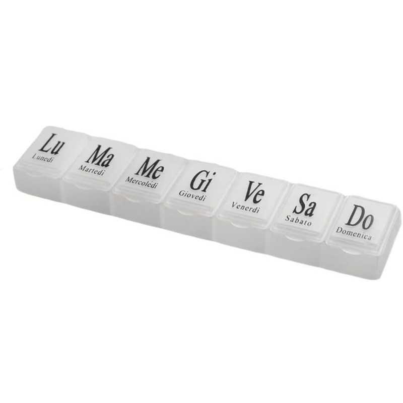 Weekly Pillbox - Pill Holder 7 Plastic Compartments
