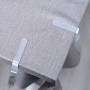 Transparent Plastic Tablecloth Stopper for Home 4pcs