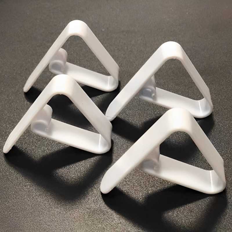 Ferma Tovaglie in Plastica Bianca per Cucina 12pz