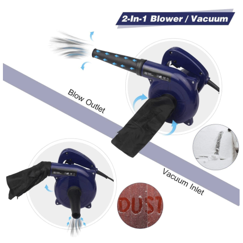 MAKUTE Electric Vacuum Blower 600W Mini Vacuum Cleaner Leaves