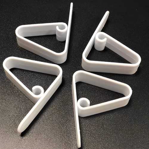 White Plastic Tablecloth Stopper for Kitchen 12pcs