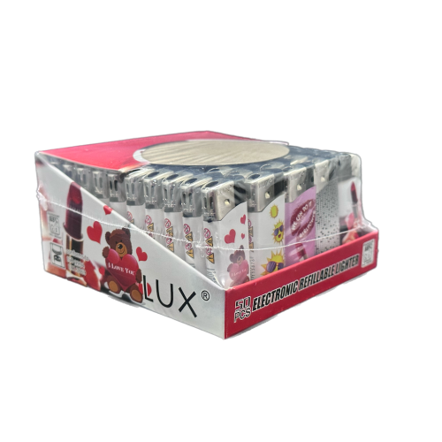 LUX Mini Electronic Release Lighter - Rechargeable Lighter 50pcs