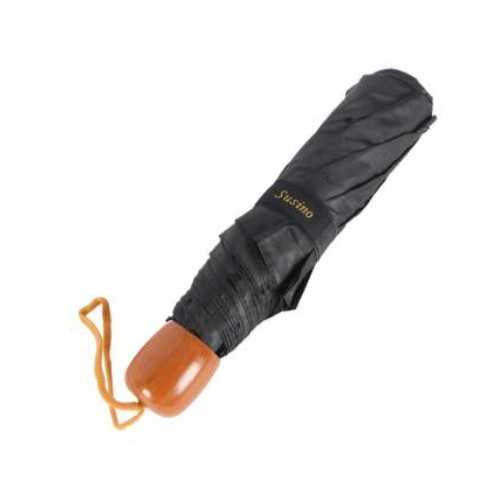 SUSINO Small Folding Umbrella - Solid Black 53cm