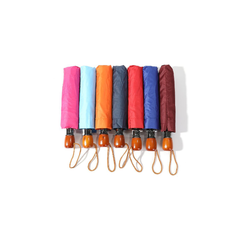 HENG DUN Automatic Folding Umbrella " Open " - Solid Colour 53cm