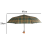HENG DUN Automatic Folding Umbrella " Open " - Solid Colour 53cm