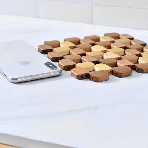 Under Bamboo Wood Kitchen Pot 19 cm